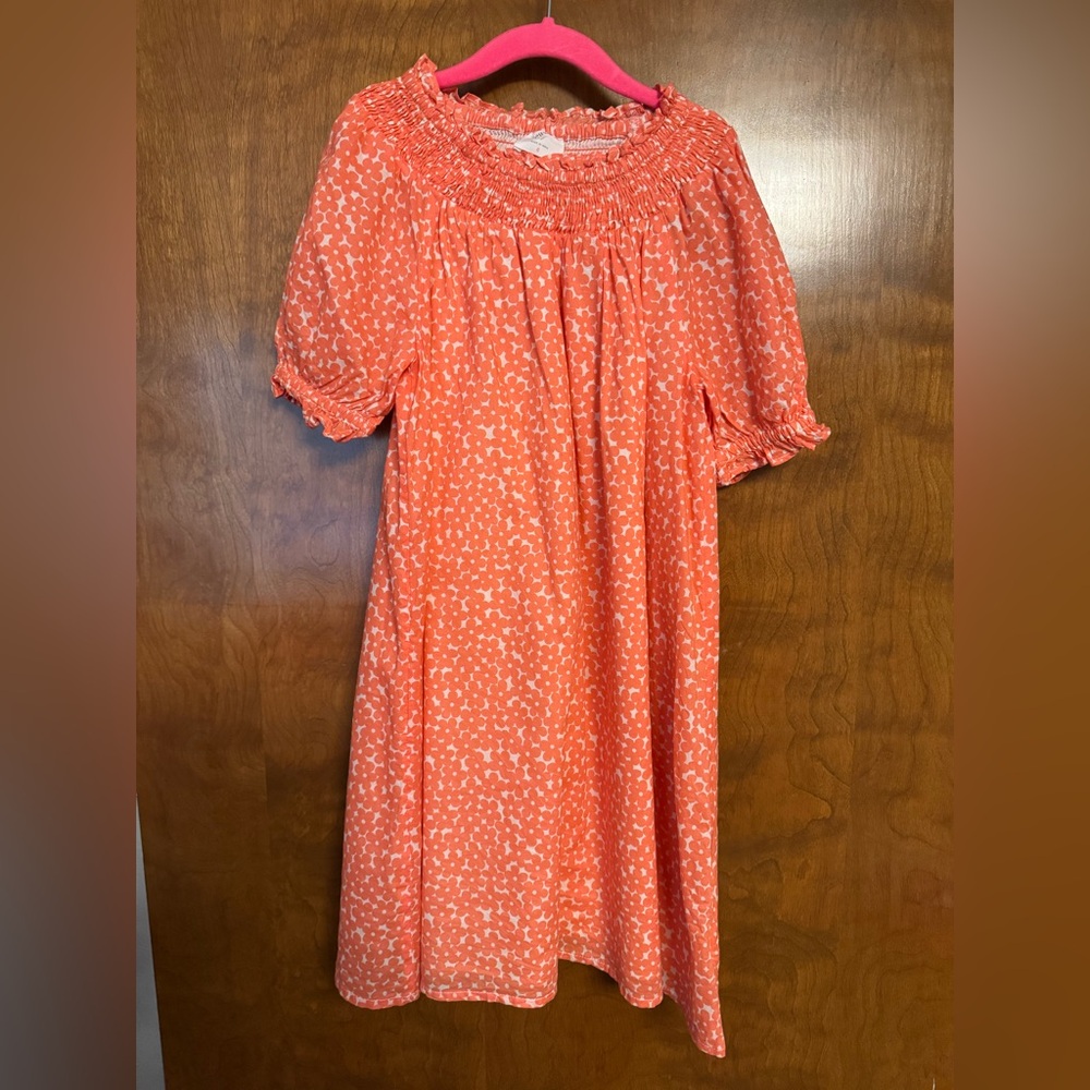 Crewcuts Orange Patterned Kids Dress